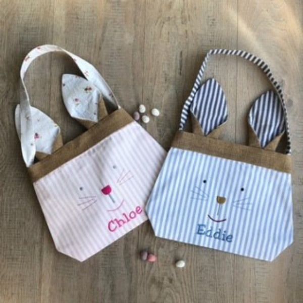 Personalised Bunny Bag from Lime Tree London for kids this easter