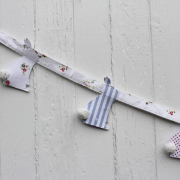 East Bunny Bunting from Lime Tree London for kid's bedrooms