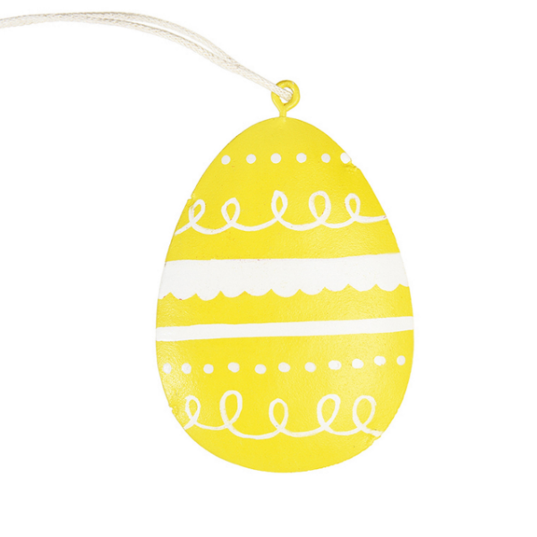Yello Easter Egg Decoration from Rex London for kids' bedrooms as seen in rooomy magazine