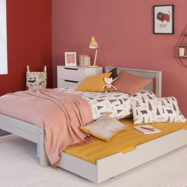 Classic Beech Bed with Trundle from Little Folks Furniture