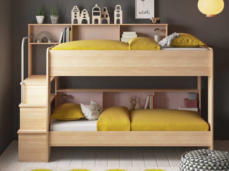 Bunk Bed with Shelves from Wayfair