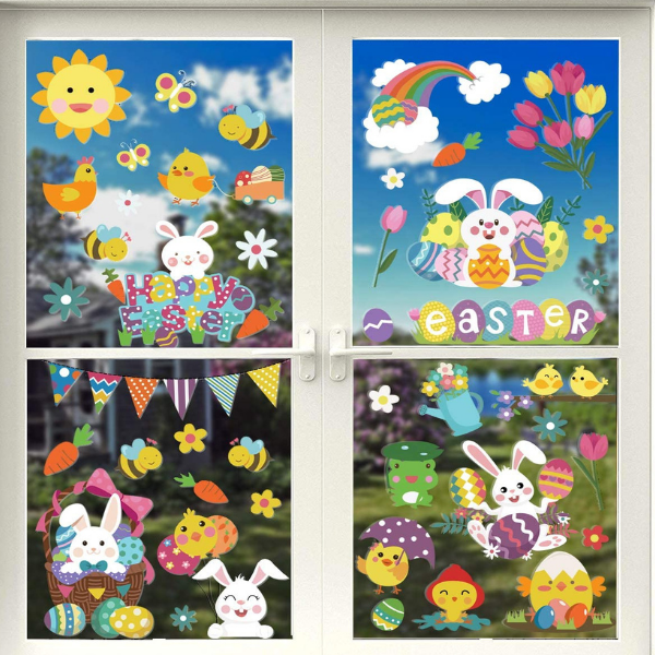 Best Easter Decoration for Kid's Bedrooms, window stickers for kids bedrooms