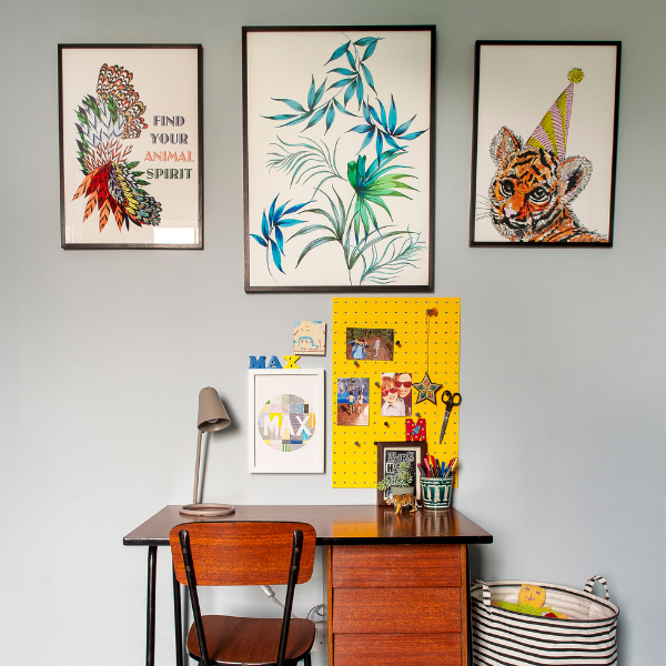 Maximalist art for boys rooms as seen in rooomy magazine