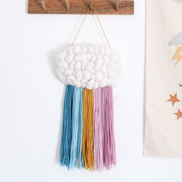 Woven Cloud Wall Hanging as seen in Rooomy magazine