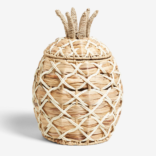 Pineapple Storage Basket from Next as seen in rooomy magazine
