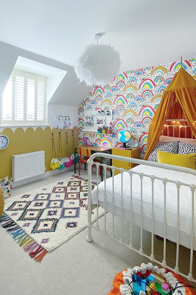 Girls Colourful Bedroom as seen in Rooomy magazine